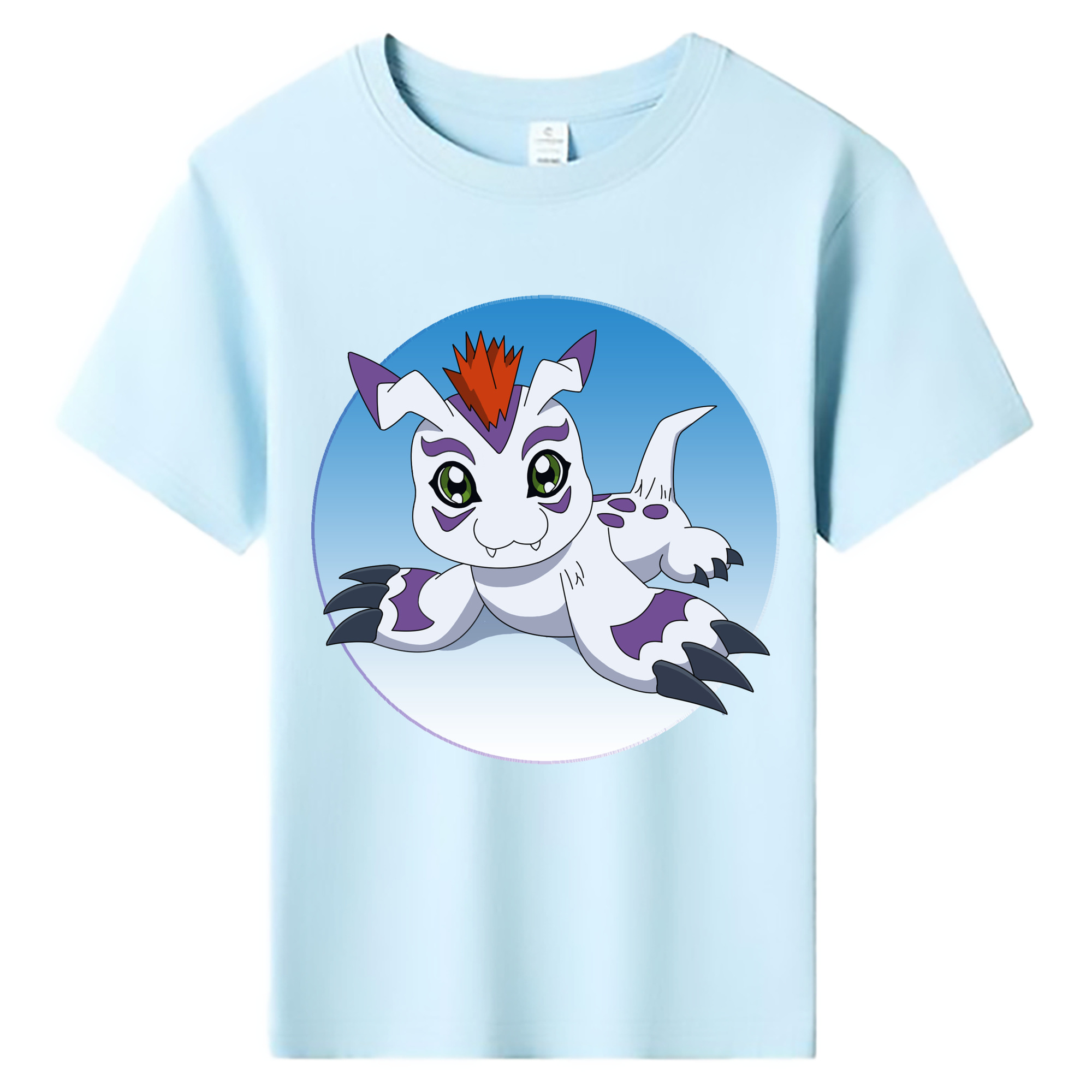 （画像用） Digimon デジタルモンスター/デジモン 綿100％キッズTシャツ（フロントプリント）